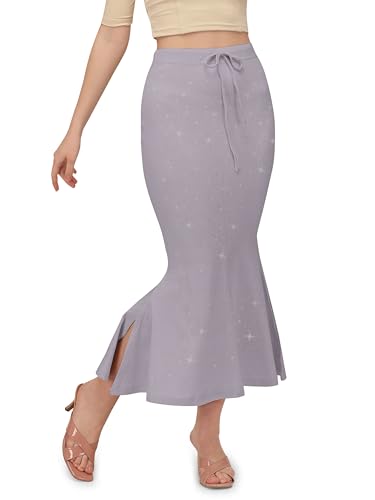 Image of Mehrang Stretchable Shimmer Saree Shapewear Petticoat for Women, Skirts for Women,Shape Wear Dress for Saree