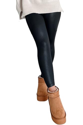 Women's High Waist Black V Crossover Leggings with Pockets - Stylish & Comfortable
