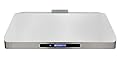 DUURA Elite Range Hood Under Cabinet Installation with Exhaust Duct Touchscreen LED Lights 4-Speed Fan with Remote Control and Dishwasher Safe Filter, 30-Inch, Metallic