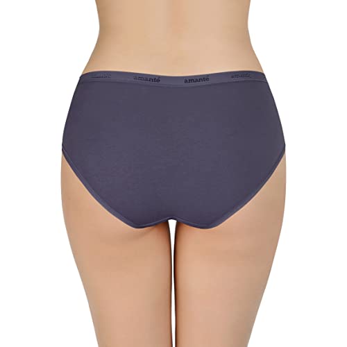 Image of Amante Solid Cotton Low Rise Hipster Panty Pack(Pack of 3)