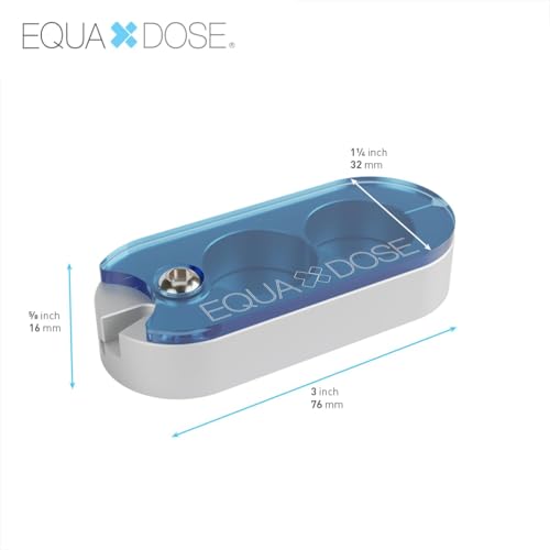EQUADOSE Pill Splitter with Precision Aluminum Blades, Safel