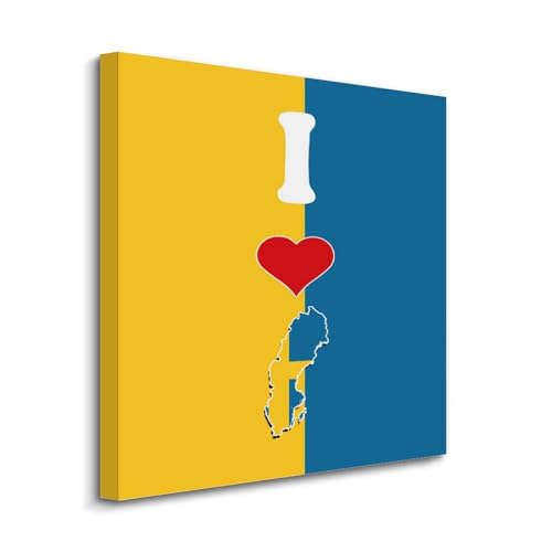 Lienzo de la bandera de Suecia para decorar tu cocina o dormitorio con estilo nórdico único