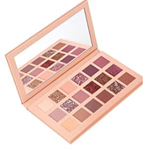 Image of D.B.Z. Nude Eyeshadow Palette Makeup Palette Highlighters Eye Make Up High Pigmented Professional Mattes And With 4 Pc Makeup Brush Set Combo, 160 g Shimmery Finish