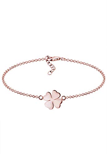 Preisvergleich Produktbild Elli Armband Damen Kleeblatt Glücksbringer in 925 Sterling Silber