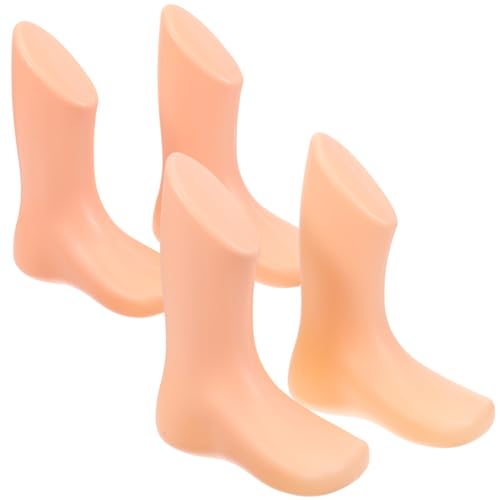Healeved Baby Foot Mannequin Lightweight Toddler Shoe Display Mold Reusable Plastic Foot Model for Socks and Footwear Presentation 7.08X5.51X1.96 Inches
