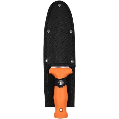 Zenport K246 Deluxe ZenBori Soil Knife with Sheath, 6-Inch Stainless Steel Serrated Blade and Depth Measurement Markings, Orange Handle - Thumbnail 4