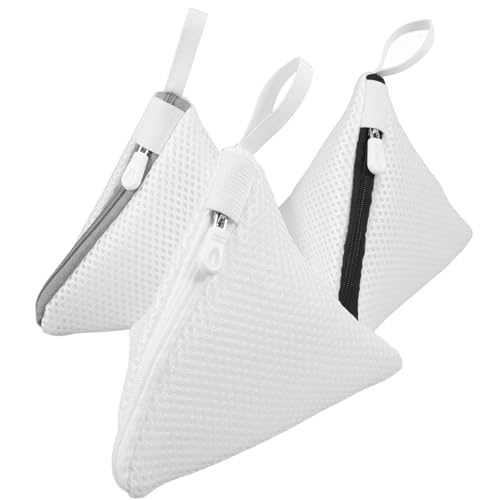 QUMIIRITY 3 Bolsas de Lavandería de Malla Pequeñas con Cremallera Poliéster Resistente Tamaño Mini 14x15 Cm Bolsa para Lavar Ropa Delicada para Viaje y Hogar