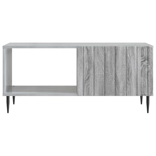 Table basse avec rangement et pieds métal meuble de salon multifonction