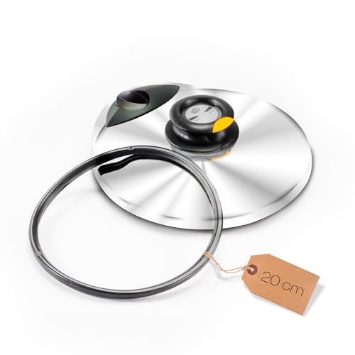 OPPAHA Guarnizione Coperchio Secuquick per Pentole AMC - Modello 30, Ø 20cm - Ricambio Compatibile Non Originale