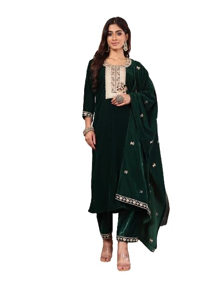 Ensemble Kurta Varanga femme avec Dupatta idéal pour vos soirées et fêtes