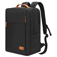 Hp hope Laptop Backpack for Women Men Travel Durable Backpacks Carry On with USB Charging Port RFID Pocket Fits 15.6 Inch Waterproof Resistant Luggage Business Weekender Bag 22L Black