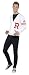 Smiffys-42898L Licenciado Oficialmente Disfraz de Rydell Prep de Grease, con Chaleco de...