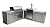 Mont Alpi MAi805-90KEG 44-inch 6-Burner 115000 BTU 90 Degree Corner Stainless Steel Gas Outdoor Kitchen Bar Barbecue Island Grill w/ 3 Beer Tap Kegerator Keg Dispenser + Granite Countertops + Storage
