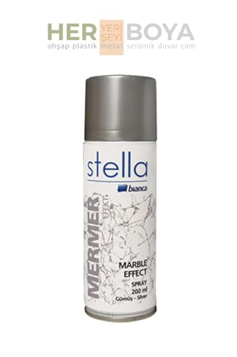 Stella Mermer Efekti Spreyi 200 Ml, Gümüş
