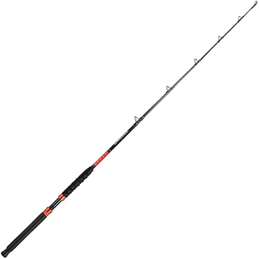 Wędka, Wędka trollingowa do połowów na słonej wodzie, 6', 50-80lb, połowu dużych ryb, pomarańczowa,Woda morska lub słodka