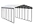 Arrow Carports Galvanized Steel Carport, Full-Size Metal Carport Kit, 12' x 29' x 9', Eggshell