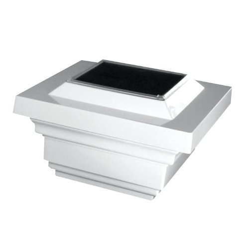 Classy CapsClassy Caps SL078W 4x4 Regal Solar Post Cap - 6 Pack/White