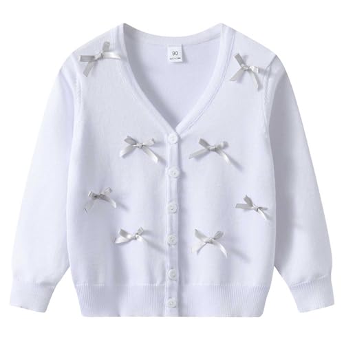 Cardigan d'école filles col V en tricot chic pour la rentrée des classes