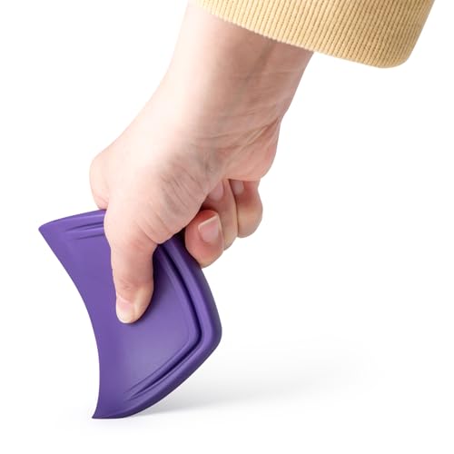 FOSHIO 2Stück Rakel Gummirakel Lila Rakel Silikon Rakel Soft PPF Rakel WickelRakel Vinyl Rakel für Folien Autozubehör Fenster Tönung Auto Werkzeug Tapeteninstallation