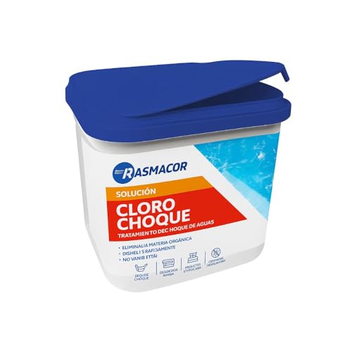 Rasmacor | Dicloro Granulado 11394 | Cloro de Choque Granulado Astral 5 kg | Disolución Rápida y Alta Estabilidad | 55% Cloro Útil | Ideal para Piscinas de Poliéster, Liner | Fluidra (1 Bote)