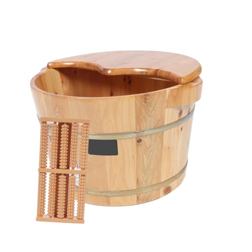 Bain de pieds pour usage domestique et relaxation en bois de cèdre POPETPOP pour se détendre