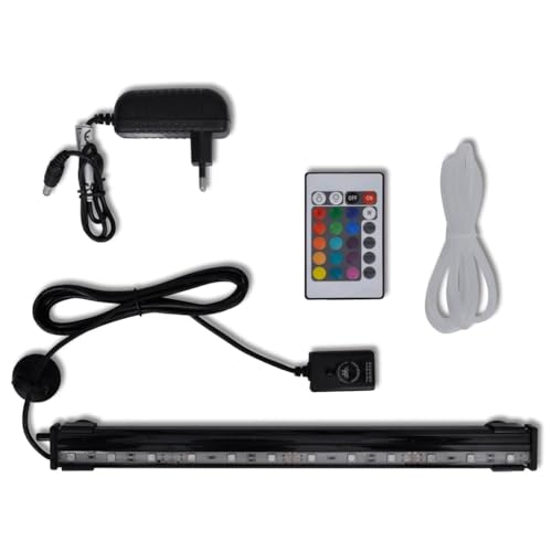 Générique Lampe LED RVB de Bulles Submersible d'aquarium 32 cm,Accessoires pour Poissons, Éclairage pour Aquariums,41206