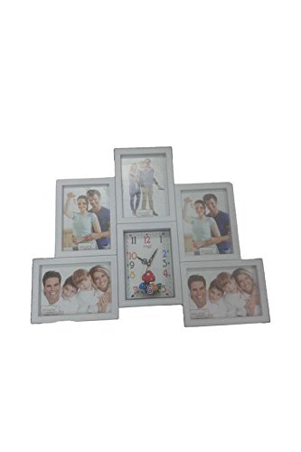 HI CHOICEDesigner Large Wall Clock with White Photo Frame
