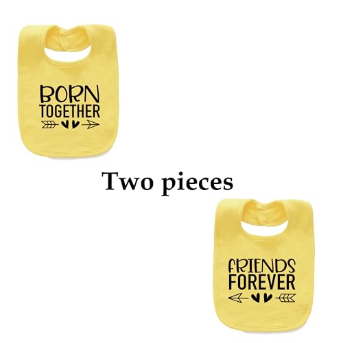 Baby Twins Bibs Best Friends Newborn Baby Bibs Cute Toddler Bibs Set For Unisex Boys Girls2