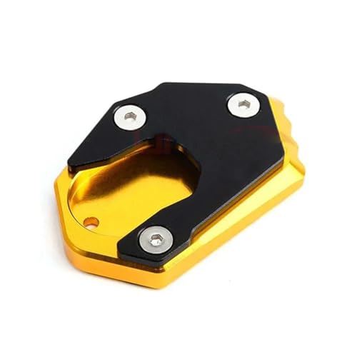 に適合するER6N に適合するER-6F 2009-2016 オートバイ用 大型キックスタンド フットサイドスタンド延長サポートプレートパッド(Gold)