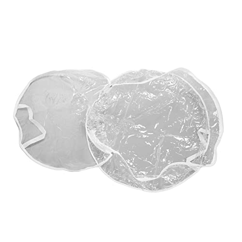 Clear Wreath Storage Bag with Double Zippers & Reinforced Handle, 60x20cm Thick PVC Wreath Storage Container for Christmas, Easter, Fourth of July, Fall & Halloween