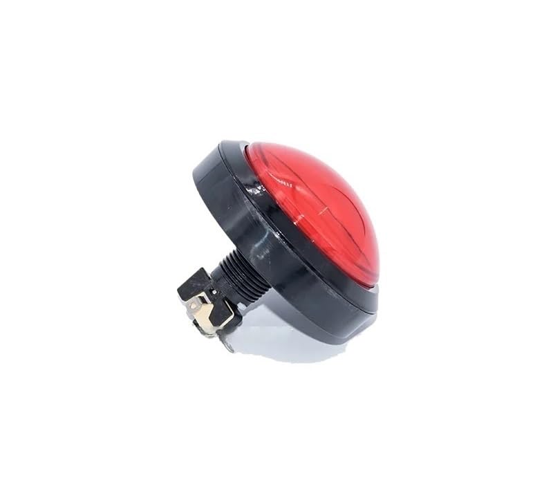 1pcs Big Palm Button of 100 mm Ten Second Responder Small Drum Hand with Light Button Switch Game Console Big Button(Red-Set)