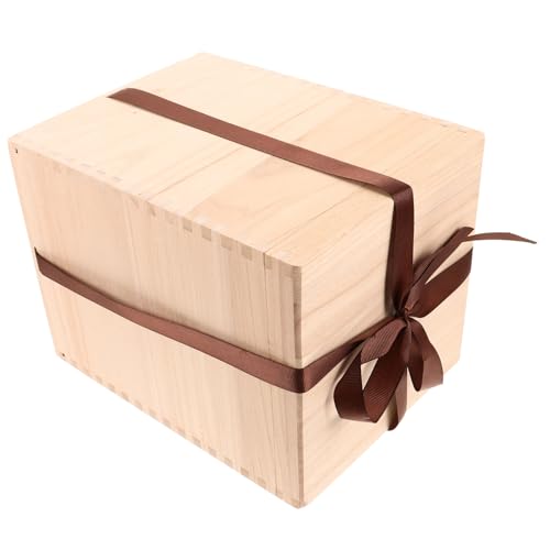PRETYZOOM Boîte De Rangement Bois Avec Couvercle Vintage Pour Tasse à Thé Vase Et Souvenirs Coffret Décoratif Pratique Et Robuste
