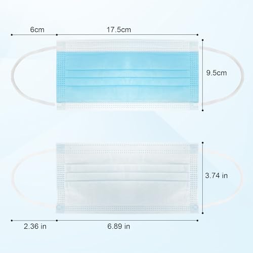 Dr.Moxa 4KJ01 100 Pack Made In Usa Disposable Face Masks- Medical Grade 3 Ply Protection Face Mask thumb #4