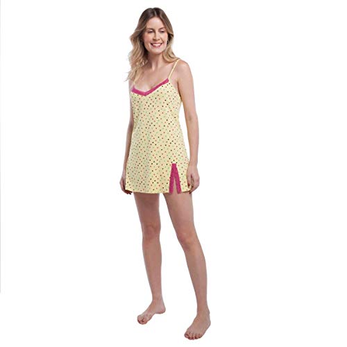 Camisola Curta de Alcinha Heart com Renda Pink Tamanho:M