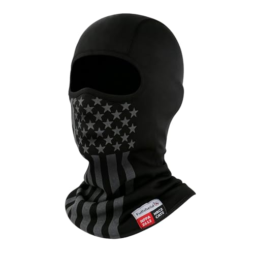 Image of FR Balaclava Face Mask Flame Resistant Balaclava FR Mask for Men Arc Rated NFPA2112 CAT2 Cover Hood for Welding