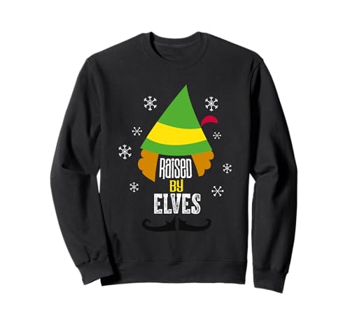 Christmas Elf Raised by Elves Sweatshirt