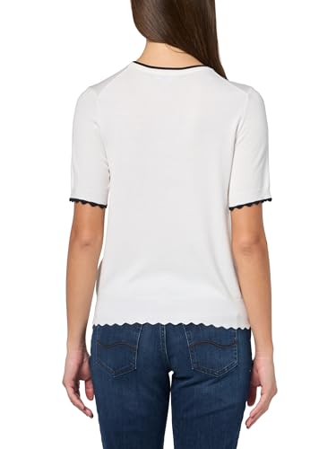 Image of Nautica Women's Crew Neck Solid Short Sleeve Sweater