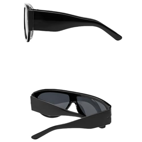 Lunettes de soleil de luxe de style punk et finition léopard - 3