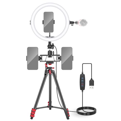 Anneau Lumineux LED pour Réussir vos Vlogs et Vidéos YouTube dans votre Studio Maison