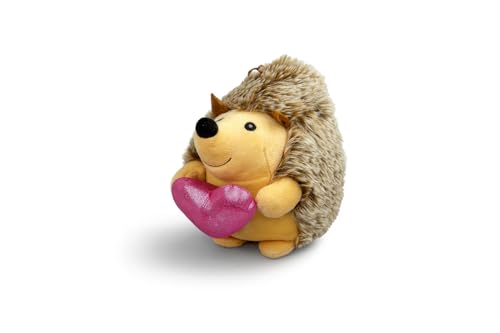 Generisch Plüsch-Igel 20 cm – Niedliches Kuscheltier Igel mit Herz, Weiches Stofftier für Kinder & Erwachsene, Geschenkidee zum Geburtstag oder zu Weihnachten