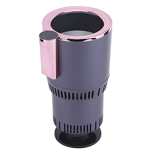 TIKATARER Portavasos Inteligente 2 en 1, Soporte Calentador para Refrigerador de Automóvil, Soporte Universal para Bebidas de Aluminio con Funciones de Enfriamiento y Calefacción, Ideal para el