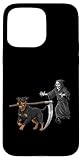 Photo Gallery funny halloween rottweiler dog and the reaper custodia per iphone 15 pro max Photo Gallery funny halloween rottweiler dog and the reaper custodia per iphone 15 pro max