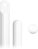 New Blind Wand/Rod - Choose Color and Pack Size - High Strength - Built in Integrated Tip (White 2 Pack, 48')