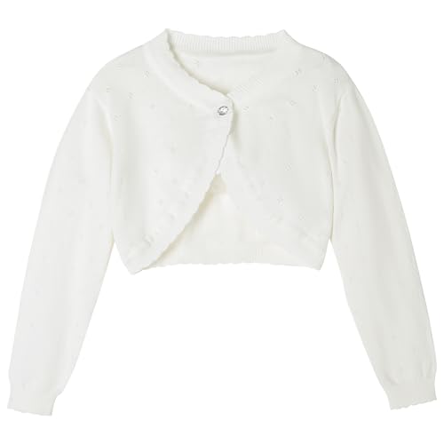 Girls Cardigan Toddler Knit Crop Jacket