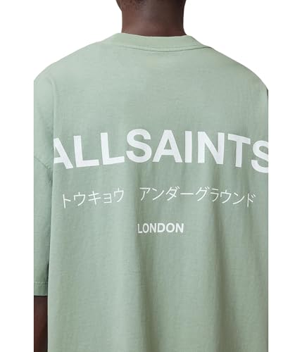 Image of AllSaints Men's Underground Oversized Short Sleeve Crew Neck Shirt