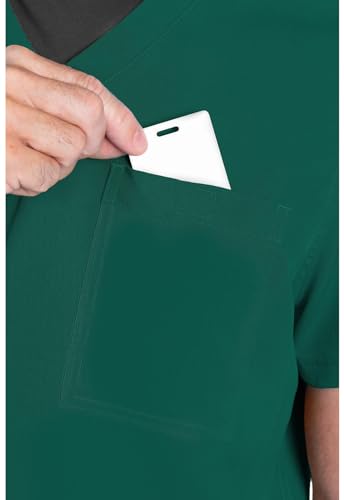 Image of Med Couture Rothwear Touch Scrub Top for Men V-Neck 1 Pocket