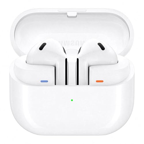 Samsung Galaxy Buds3 White with Galaxy AI, Wireless Earbuds, Noise Cancelling, Bluetooth, 360 Audio, 2 Year Extended Warranty (UK Version)