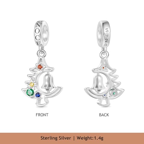 Image of GNOCE Christmas Charm Sterling Silver Pendant Bead