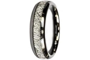 Thin Mens Meteorite Wedding Band