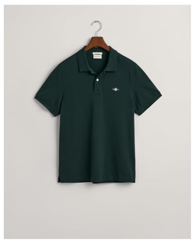GANT Herren Reg Shield Pique Polohemd, Tartan Green, 3XL EU – Ansicht 5